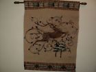 82-bl-lhwbld Innovative Design Group Christmas Tapestry Wall Hanging Leaping Deer By