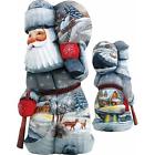 820202 G.debrekht Woodcarving Delightful Village Santa