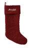 8254125 Pottery Barn Nwt Channel Quilted Velvet Christmas Stocking Red No