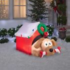 83181961d8304fd19ce32d886f4dfd37 Gemmy Brand New Airblown Inflatable Dog With Candy Cane
