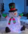 840996 Inflatable Snowman Yard Decor Projector Moving Colored Lights 7110108840996