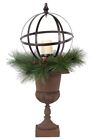 841167102059 Home Accents Christmas Metal Orb Urn Porch Cor