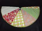 842632281 Enterprises Christmas Tree Skirt Patchwork Vtg Print Paisley Floral Striped