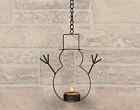 847013018505 Honey And Me Hanging Snowman With Tealight Holder