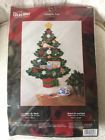 84826 Bucilla Plaid Felt Card Holder Chrismas Tree Sealed