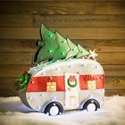 Es69-807 849456 Holiday Living New Led Lighted Yard Display Rv Trailer Christmas