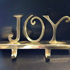 8613139329 Kurt Adler Vintage Joy Brass Stocking Holder Christmas Made In