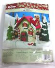 86162 Bucilla Plaid Felt Mary Snow Cottage Christmas Engelbreit New