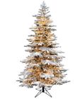 6672 8719152040933 Everlands Snowy Alaskan Artificial Tree With Led Lights
