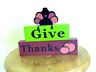872197626796 Unbranded Tabletop Decor Wooden Turkey On Base Give