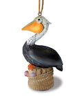 880-03 Cape Shore Pelican Resting On Piling Painted Resin 096164880039