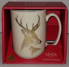 882864641335 Lenox Christmas Golden Holidays Reindeer Mug Oz Ivory