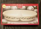 882864683380 Lenox Nib Holiday Dimension Divided Oval Vegetable Serving