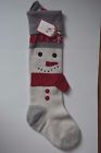 8865532 Pottery Barn Classic Natural Fair Isle Stocking Snowman Christmas