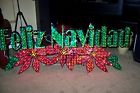 887628032411 Holiday Living Huge Feliz Navidad Holographic Light Outdoor
