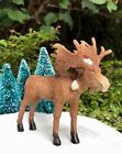 889092224002 Miniature Fairy Garden Mini Winter Christmas Moose With