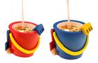 89-4020 Beachcombers Blue And Red Beach Sand Buckets Resin 015888040208