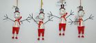 0965873 90322 Young Incorporated Four Set Folk Art Snowman Ornaments 096587903223