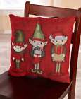 923657 Santas Elves Throw Pillow Christmas Decor Holiday Couch 7110102923657