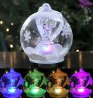 9591 Banberry Designs Led Caduceus Glass Globe Christmas Ornament 794580095913
