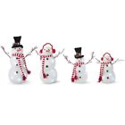 9733581-4 Burton Decor Light Up Snowman Family Assorted 098111241320