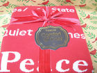 9780594716587 Unbranded Peace Christmas Cotton Knit Throw Barnes Noble