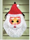 98667 Unbranded Set Of Santa Claus Face Outdoor Christmas Porch Light