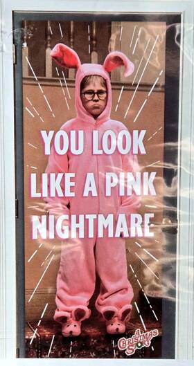 06045122 A Christmas Story Door Cover 30 Inch X 72 Ft. Ralphie Holiday
