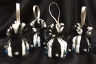 A101 Handmade Hand Made Christmas Holiday Tree Ornaments Set Of Silver