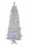 A103286 Vickerman White Salem Pencil Pine Pre-lit 9.5 Artificial Holiday Christmas Tree
