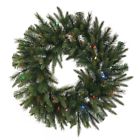 A118391led Vickerman Cashmere Wreath Pre-lit 734205221952