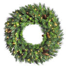 A801086 Vickerman Cheyenne Pine Wreath 734205116760