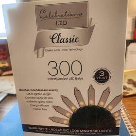 9096705 Ace Trading - Hb Lights 10 Celebrations Classic Led Red And Warm White 100 Ct Christmas 24.75 Ft