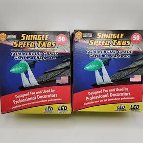 20263 Adams 100 Commercial Grade Speed Shingle Tabs For Christmas Lights - Made In Usa