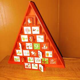 Adventcountdown001 Advent Countdown China Calendars Christmas Wooden Holiday Home Decorations
