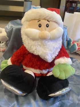 Adventure 667902460235 Nwot 2017 Santa On Skates 15 Inch Plush Stuffed Gleeful Glider Christmas