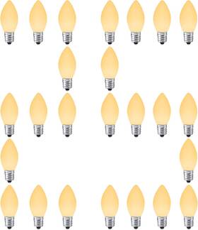 Aiddomm 313031869837 Led Christmas Replacement Bulbs 25 Pack C7 For Outdoor And Indoor Dimmable