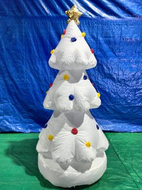 Qm2014c0056-180n Air Characters 6ft Blown Inflatable Led White Color Changing Christmas Tree