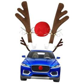 Sdfg1202 Aiwen Chen Car Christmas Decoration Reindeer Antlers And Nose Set Brown