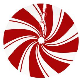 Ajiiusv 649762098100 36 Inch Red Swirl Christmas Tree Skirt Sweet Candy Inches 03
