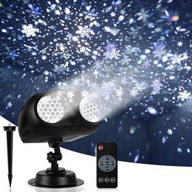 Alinkey 793101029284 Christmas Snow Projector Lights Dynamic Rotating Snowflake Projection Light