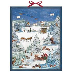 71437 Alison Gardiner Christmas Winter Wonderland Paper Advent Calendar Tradition