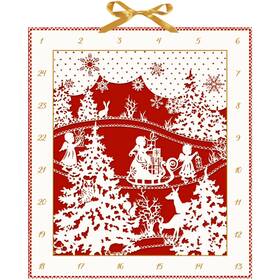 92935 Alison Gardiner Christmas Woodland Silhouette Paper Advent Calendar Scherenschnitt