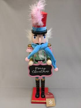 Allen Roth 014434066754 Christmas Wooden Nutcracker Doll 20 Inch Tall With Original Tag