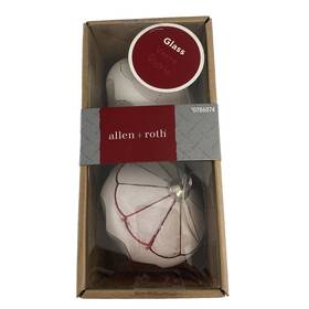 0786074 Allen Roth And White Glass Christmas Ornaments 2 In Package