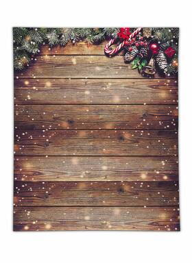 Ubc-00148-j-fs-fbm-af3 Allenjoy 8x10ft Snowflake Gold Glitter Christmas Wood Wall Photography Backdr