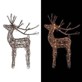 Alpine Corporation 313057771794 Rattan Reindeer 35 Inch Tall Christmas Holiday Season Decoration Halogen Lights