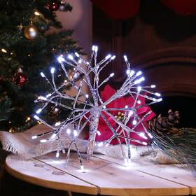Crd100s-wt Alpine Corporation 10 Inch H Indoor Christmas Snowflake Ornament