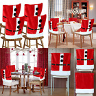 Am-hg101 2 Santa Claus Suit Christmas Chair Covers Belt Buckle Dining Room