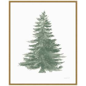 38865456689 Amanti Art 27.75 Inch H X 22.5 W Floursack Holiday Tree Christmas Framed Canvas